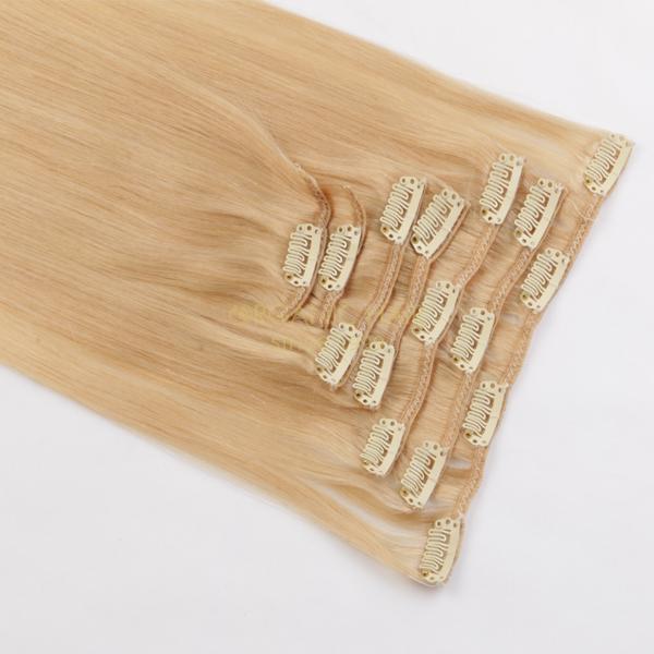 Blonde clip in hair extensions great lengths human hair extensions JF302